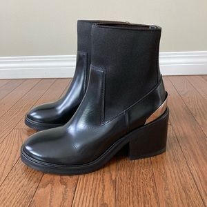 Acne Studios black chunky heel Chelsea boots